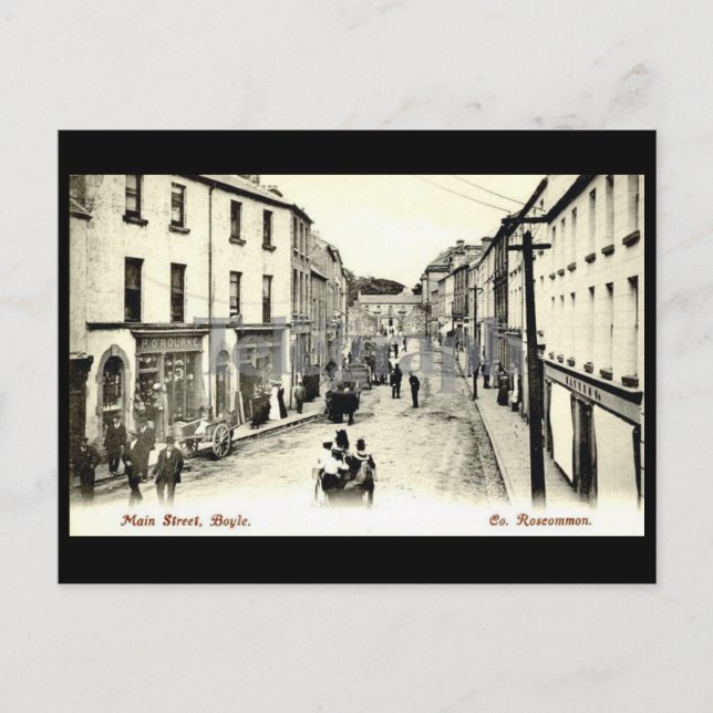 Old Postcard - Boyle, Co Roscommon, Ireland (Front)