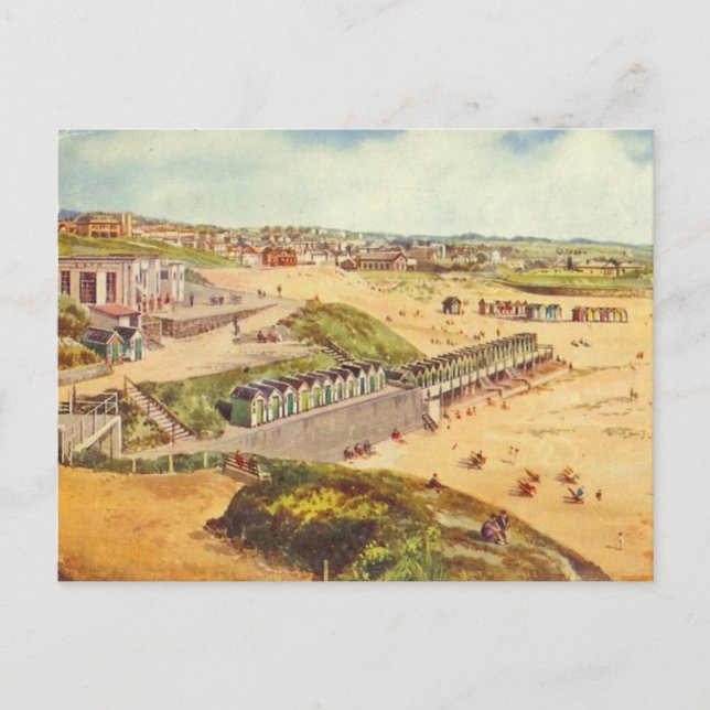 Old Postcard - Bude, Cornwall (Front)