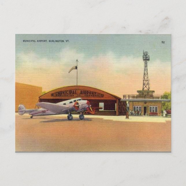 Old Postcard - Burlington, Vermont (Front)