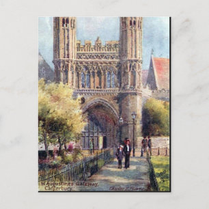 Old Postcard - Canterbury, St Augustine's Gateway