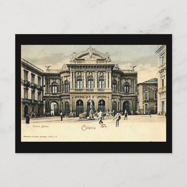 Old Postcard, Catania, Sicily Postcard (Front)