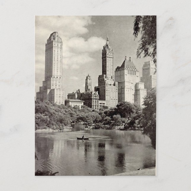 Old Postcard - Central Park, New York City (Front)