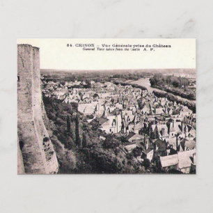 Old Postcard - Chinon, Indre-et-Loire, France