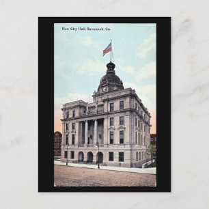 Old Postcard, City Hall, Savannah, Georgia Postcard