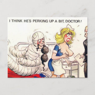 Old Postcard - Comic, Medical