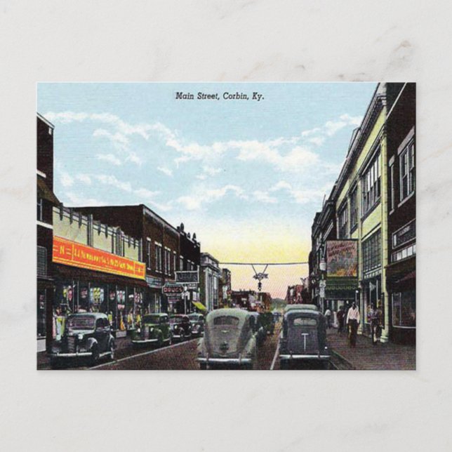 Old Postcard - Corbin, Kentucky, USA (Front)