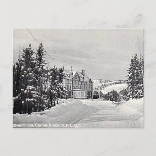 Old Postcard - Corner Brook, Newfoundland (Front)