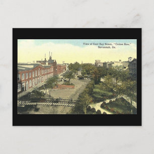 Old Postcard, Cotton Row, Savannah, Georgia Postcard