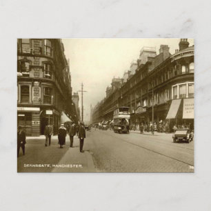 Old Postcard - Deansgate, Manchester