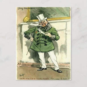 Old Postcard - Dombey and Son - Dickens