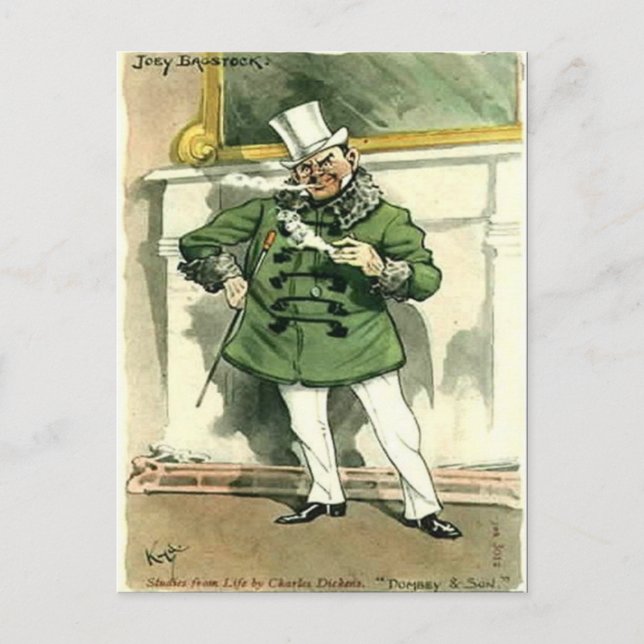 Old Postcard - Dombey and Son - Dickens (Front)