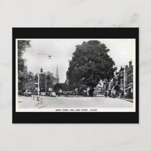Old Postcard, Ealing, Bond St and High St Postcard
