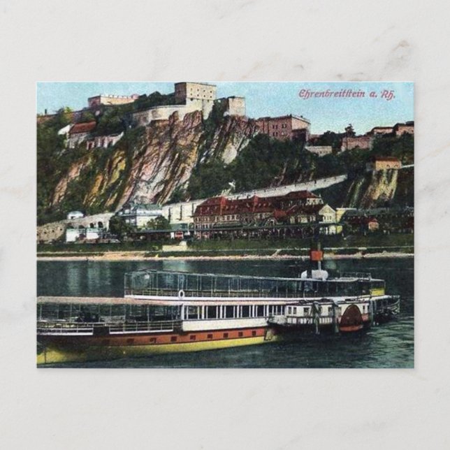 Old Postcard - Ehrenbreitstein, Koblenz, Germany (Front)