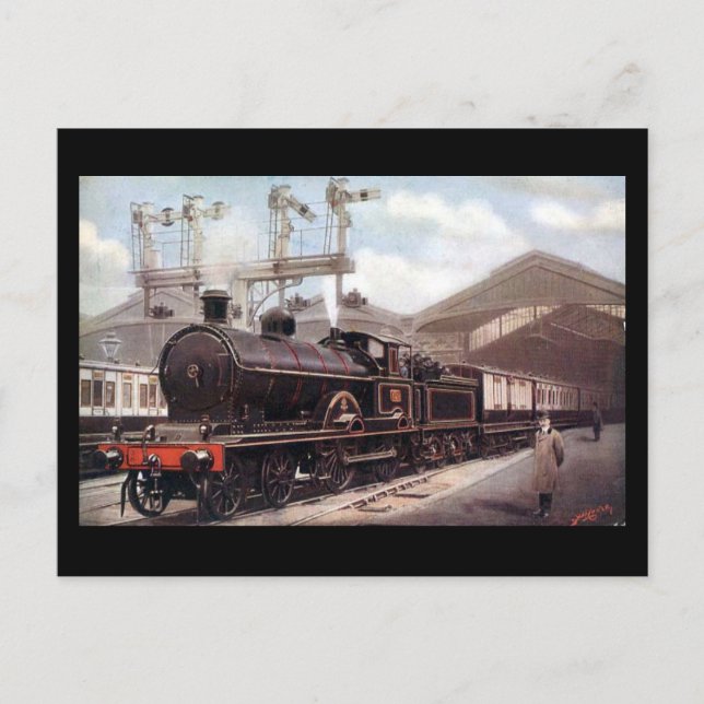 Old Postcard - Euston, Scotch Express (Front)