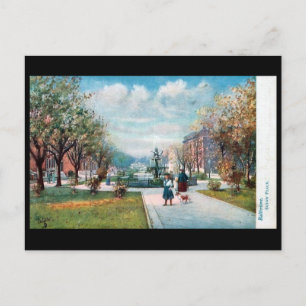 Old Postcard - Eutaw Place, Baltimore, Md