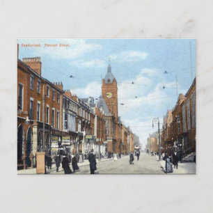 Old Postcard - Fawcett Street, Sunderland