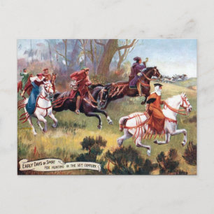 Old Postcard - Fox Hunting