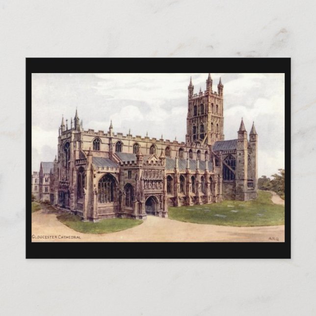 Old Postcard - Gloucester Cathedral (Front)