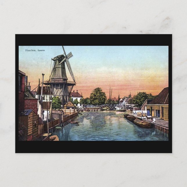 Old Postcard - Harlem, Netherlands (Front)