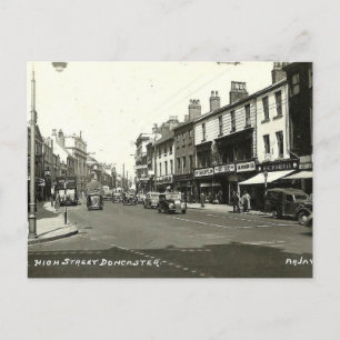 Old Postcard - High Street, Doncaster, Yorkshire