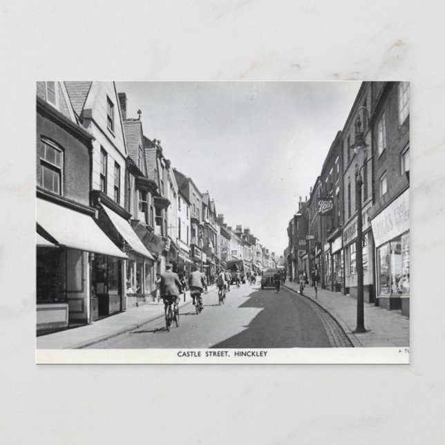 Old Postcard - HInckley, Leicestershire (Front)