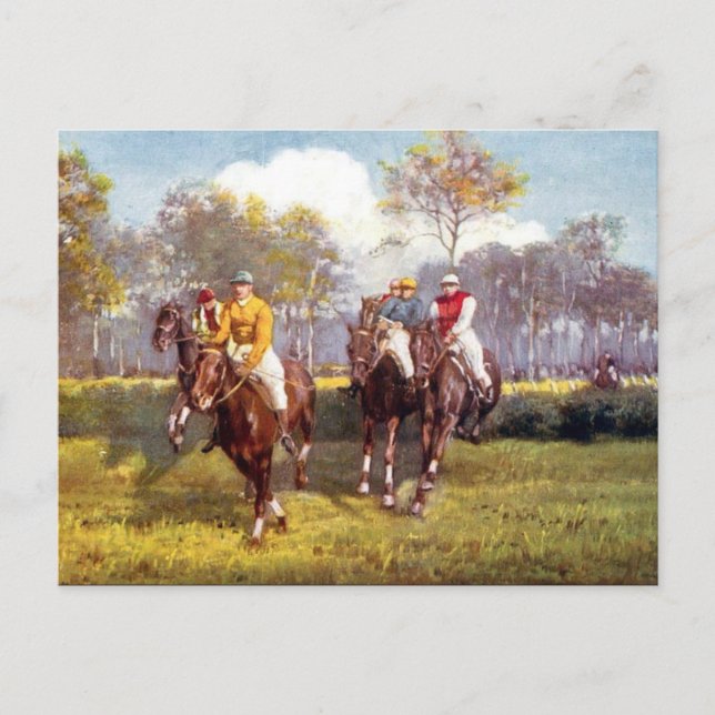 Old Postcard - Horse Racing (Front)