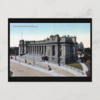 Old Postcard - Houses of Parliament, Melbourne