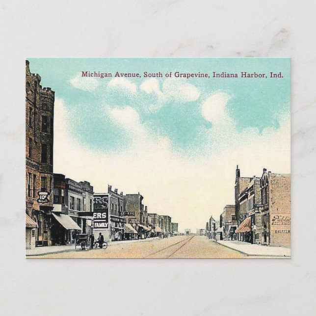 Old Postcard - Indiana Harbour, Indiana, USA (Front)