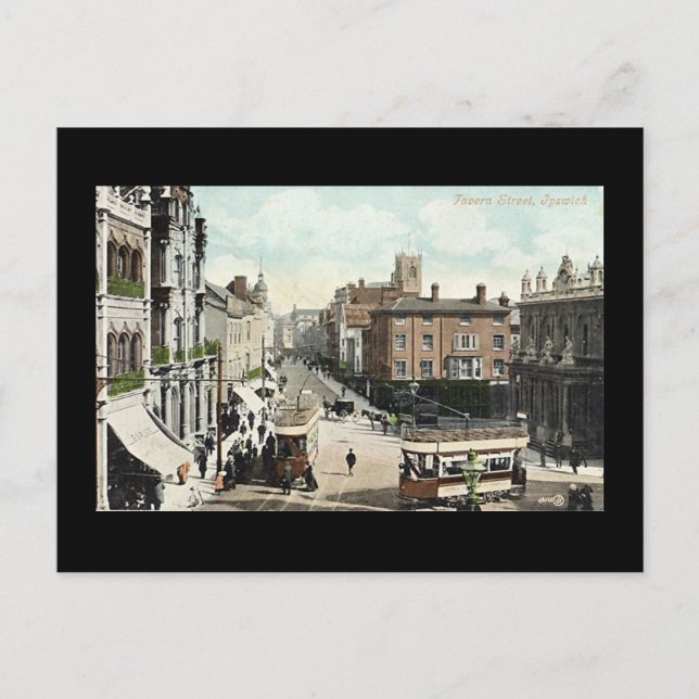 Old Postcard, Ipswich Postcard (Front)