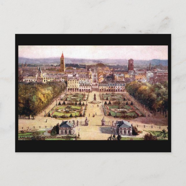 Old Postcard - Karlsruhe, Germany (Front)