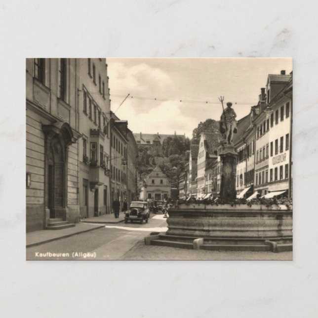 Old Postcard - Kaufbeuren, Allgäu, Germany (Front)