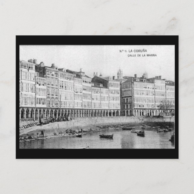 Old Postcard - La Coruña, Spain (Front)