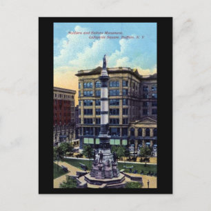 Old Postcard - Lafayette Square, Buffalo, NY