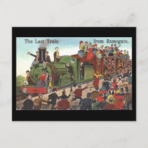 Old Postcard - Last Train from Ramsgate