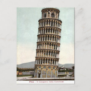 Old Postcard - Leaning Tower of Pisa