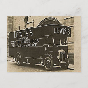 Old Postcard - Lewis's Delivery Lorry