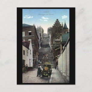 Old Postcard - Liege, Montaigne de Bueren