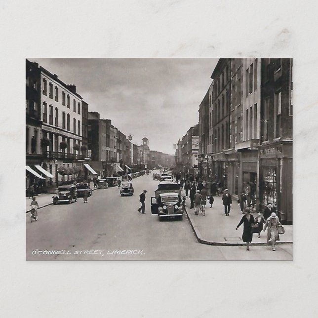 Old Postcard - Limerick, Ireland (Front)