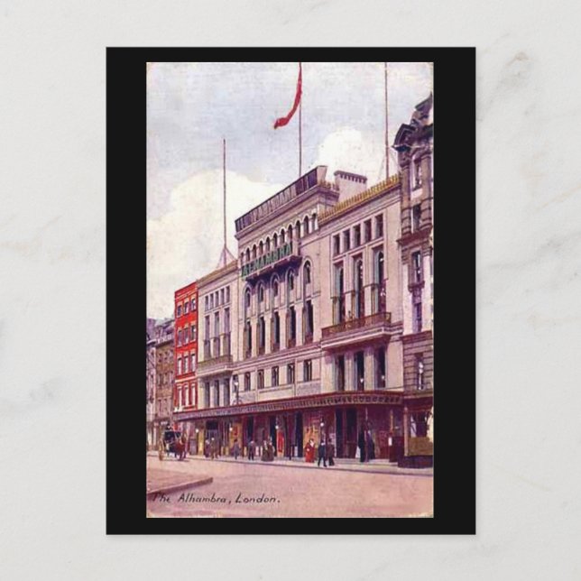 Old Postcard - London, Alhambra, Leicester Square (Front)