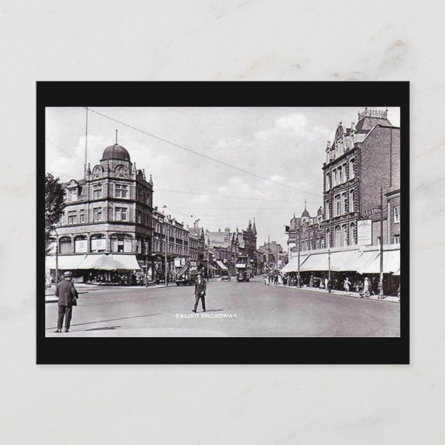 Old Postcard, London, Ealing Broadway Postcard (Front)