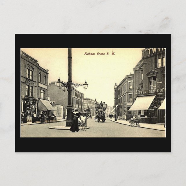 Old Postcard - London, Fulham Cross (Front)