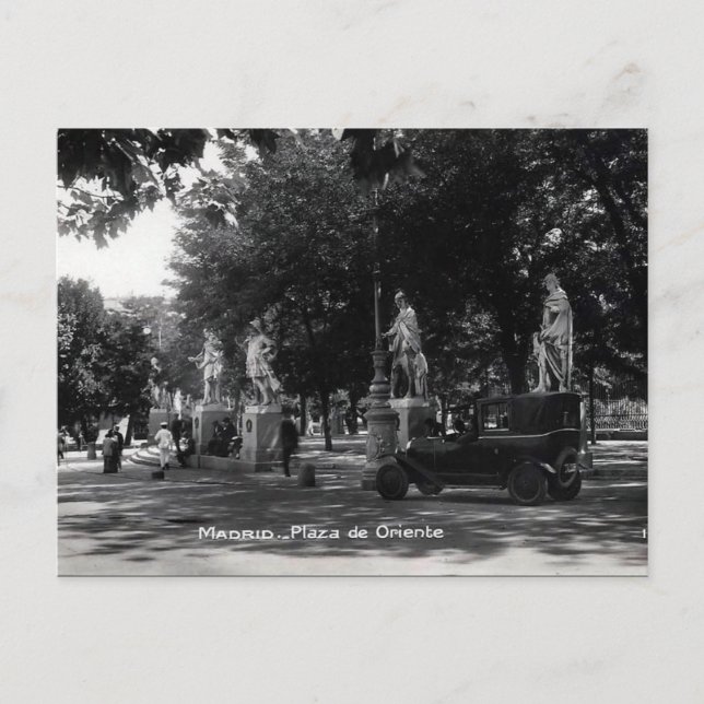 Old Postcard - Madrid, Spain (Front)