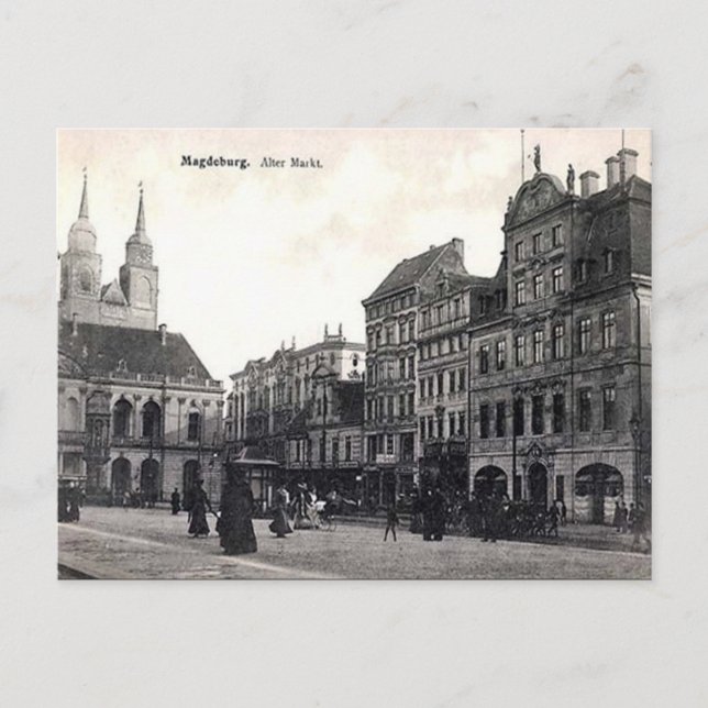 Old Postcard - Magdeburg, Germany (Front)