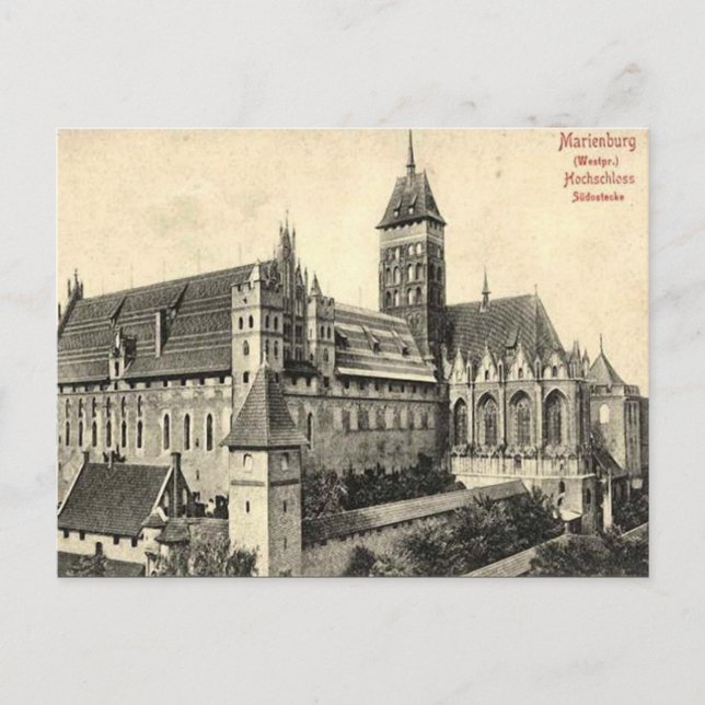Old Postcard - Malbork/Marienburg, Poland (Front)