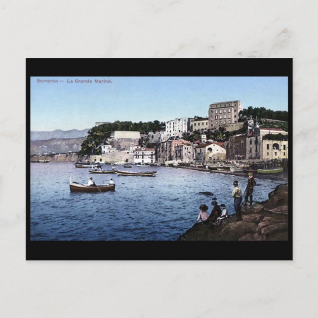 Old Postcard - Marina Grande, Sorrento, Italy (Front)