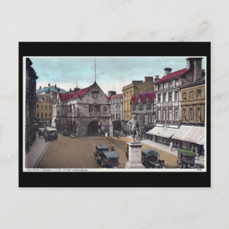 Old Postcard - Market Square, Shrewsbury