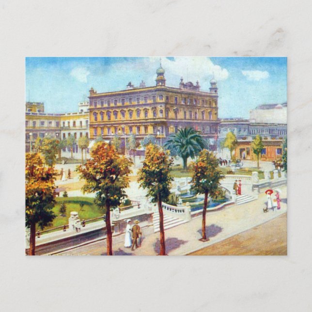 Old Postcard - Montevideo, Uruguay (Front)