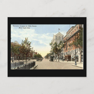 Old Postcard, New York City, 7th Ave at 126th Stre Postcard