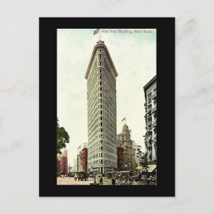 Old Postcard, New York City, Flat Iron Building Postcard