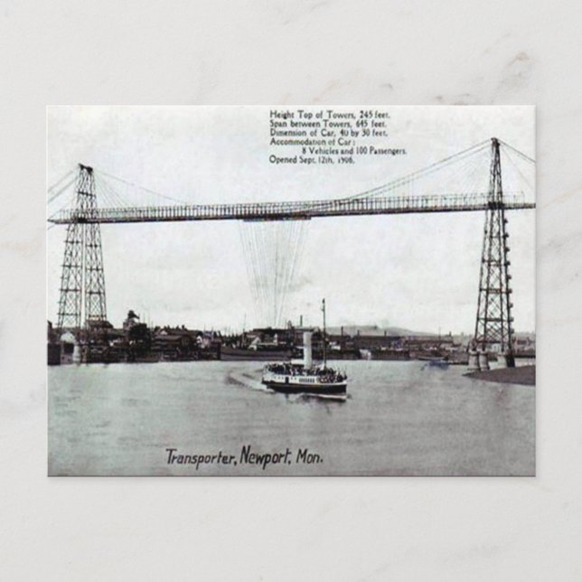 Old Postcard - Newport, Monmouth (Front)